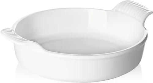 Vista 30 de Sweejar Plato de Cerámica para Hornear, Bandeja Rectangular Pequeña para Hornear con Asas Dobles, 20 Oz para Cocinar, Brownie, Cocina, 6.5 x 4.9 x