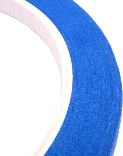 Vista 9 de Cinta de Pintor Azul 1/4 Pulgadas x 30 Yardas - Uso en Múltiples Superficies - 120 Yardas Total - 4 Rollos