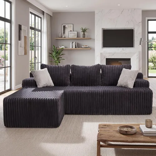 Vista 29 de Fond&Found - Sofá modular modular no requiere montaje, sofá modular de gran tamaño para sala de estar y oficina
