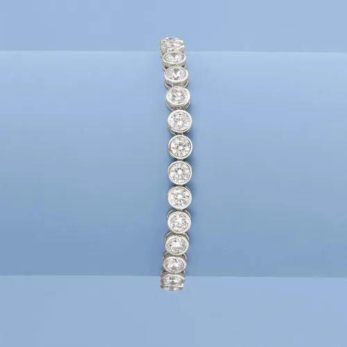 Vista 3 de Ross-Simons 1350 ct tw CZ Tennis Bracelet in Sterling Silver