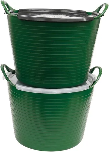 Vista 5 de TUBTRUGS Cubeta Pistacio Flex Tub pequeña Naranja