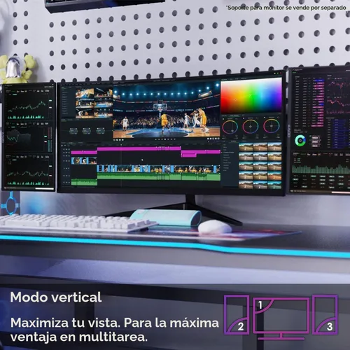 Vista 7 de Kado Paquete de 2 monitores ultrafinos para laptop de 15.6 pulgadas 1080p