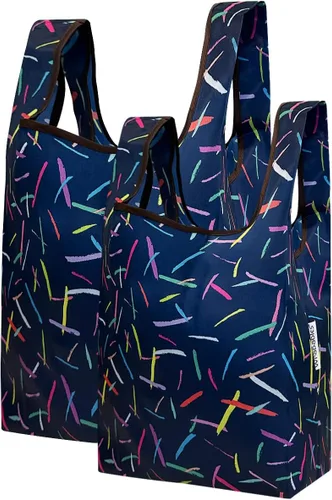 Vista 29 de Wrapables JoliBag Collection - Bolsa de compras reutilizable (juego de 2)