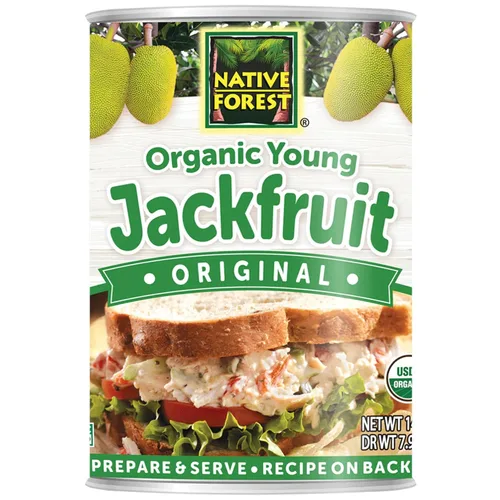 Vista 7 de Native Forest Organic Young Jackfruit – Jackfruit orgánica joven enlatada, jackfruit enlatado, jackfruit orgánica, sustituto de carne vegano – 14