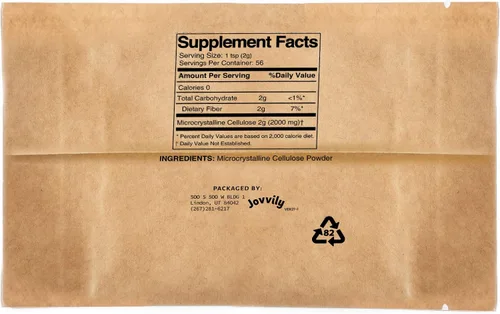 Vista 2 de Jovvily, Celulosa microcristalina, 4 Oz