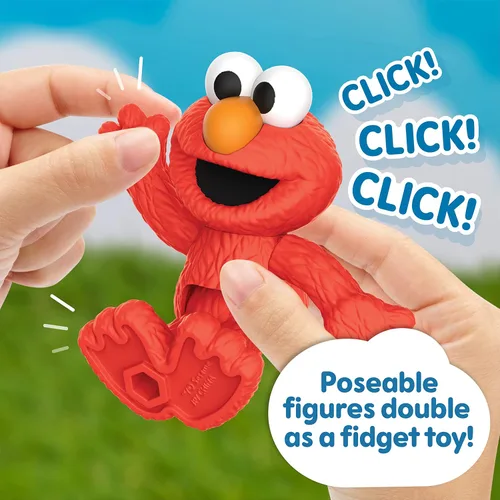 Vista 6 de Just Play Sesame Street Neighborhood Friends - 7 figuras articulables de Plaza Sésamo, juguetes para niños a partir de 2 años