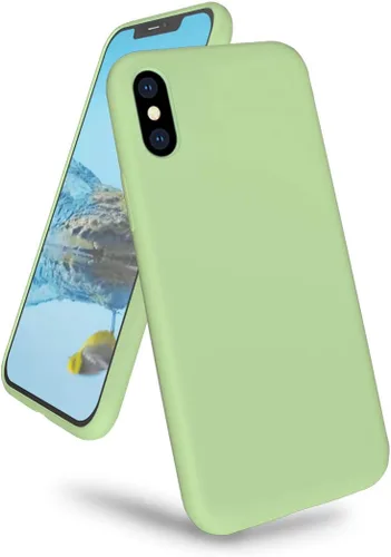 Vista 16 de Funda compatible con iPhone Xs Max de 6.5 pulgadas, protección contra caídas de gel de silicona líquida de cuerpo completo con microfibra suave a