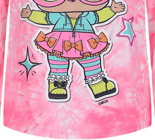 Vista 5 de L.O.L. Surprise! Neon Q.T.Girls - Conjunto de 2 piezas con capucha y pantalón para niños grandes