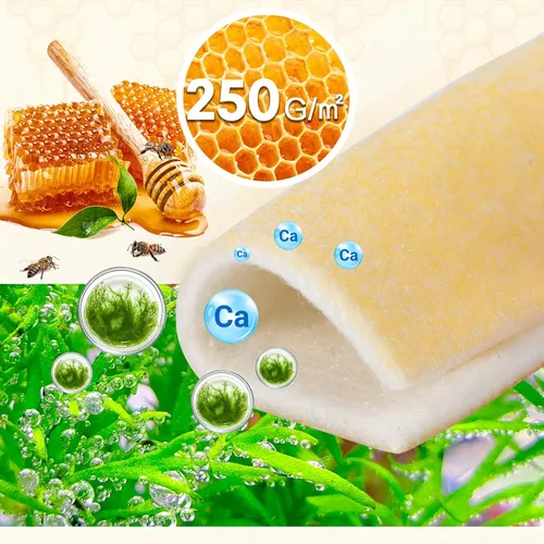 Vista 3 de Apósito para heridas de alginato de calcio y miel de Manuka, 3 x 3 pulgadas, paquete individual de 6 unidades - Cuidado de heridas para curación