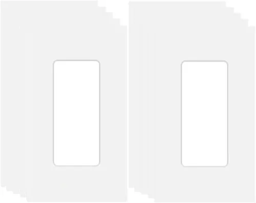 Vista 32 de Placa de pared Decora sin tornillos de 4 segmentos, placa frontal eléctrica para interruptor de luz, interruptor inteligente, receptáculo