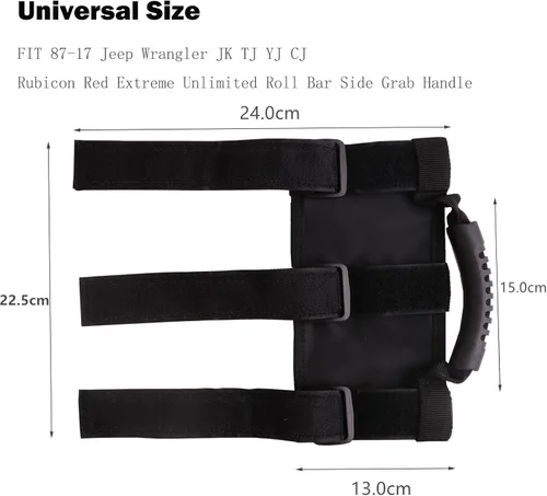Vista 5 de KAFEEK Mango de barra antivuelco compatible con Jeep Wrangler TJ YJ JK (paquete de 2)