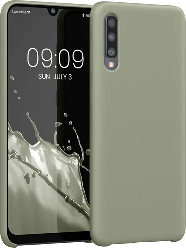 Vista 275 de kwmobile Funda Compatible con Samsung Galaxy A14 5G - Funda de teléfono de TPU y silicona con acabado suave - Verde Lima