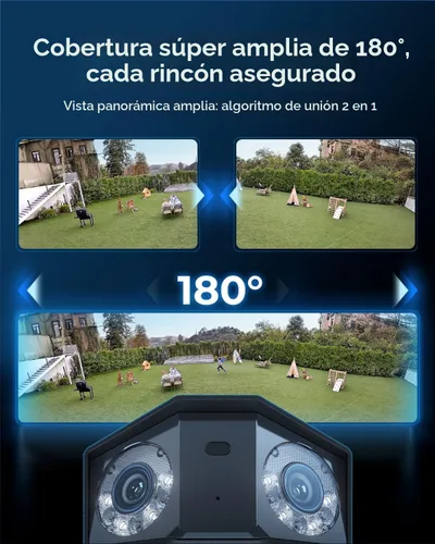 Vista 3 de REOLINK Duo 3 PoE 16MP UHD Cámara de Seguridad PoE de Doble Lente con Vista Panorámica de 180°, Seguimiento de Movimiento, Visión Nocturna a