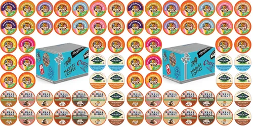 Vista 9 de Crazy Cups Paquete variado de cápsulas de café descafeinado con sabor compatibles con cafeteras Keurig K Cup, 40 unidades, muestras de café