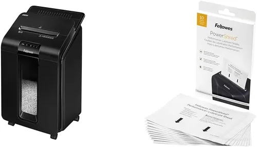 Vista 7 de Fellowes AutoMax Micro-Cut - Trituradora de papel 2 en 1 con capacidad de 100 hojas y aceite triturador Powershred Performance, 16 onzas, botella