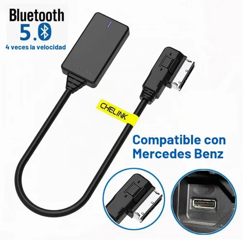 Vista 2 de Kit de adaptador Bluetooth para Mercedes Benz W212 S212 C207, inalámbrico Bluetooth 5.0 AMI interfaz de música multimedia, módulo de coche, receptor