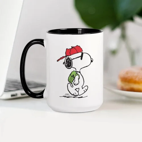 Vista 5 de CafePress SNOOPY Joe Cool - Taza de café de cerámica (15.0 fl oz)