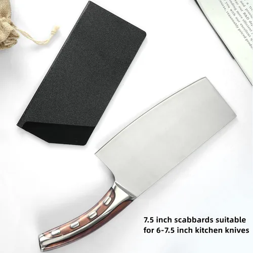 Vista 5 de Protector de borde de cuchillo, cubierta ancha para cuchillo de carne, funda para cuchillo de carnicero, funda para cuchillo de chef de carnicero