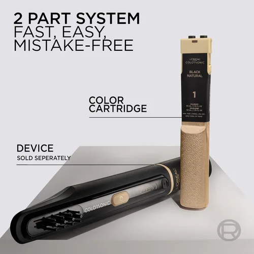 Vista 2 de L'Oreal Paris Colorsonic - Cartucho permanente de tinte para el cabello, color vibrante para retoque de raíces, cobertura de canas o todo color en 1