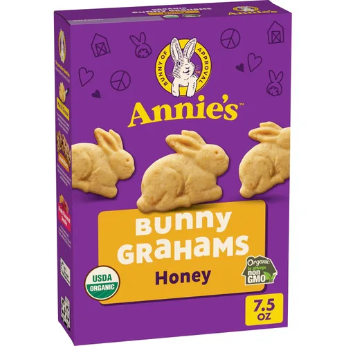 Vista 146 de Annie's Organic Chocolate Bunny Graham Snacks, 7.5 onzas