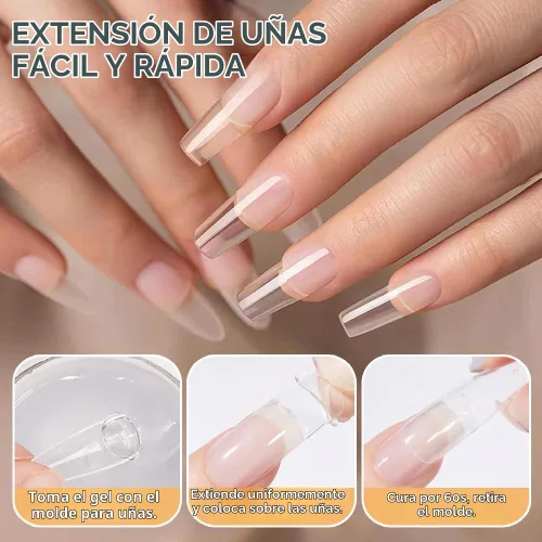 Vista 4 de SUTOKAKA Gel constructor sólido para uñas, 1.06 oz transparente, no pegajoso, escultura 3D, modelado, tallado, gel duro, pegamento de extensión