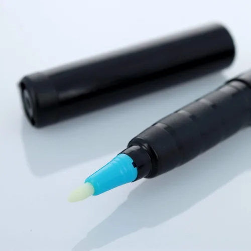 Vista 3 de Marcador permanente ULTRAVIOLETA de la pluma de la tinta de seguimiento del resaltador Azul