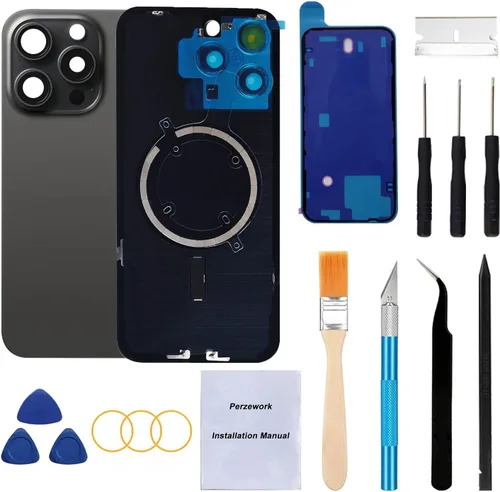 Vista 11 de Reemplazo de cristal trasero OEM para iPhone Xs de 5.8 pulgadas con kit de herramientas de reparación y adhesivo preinstalado (Oro)