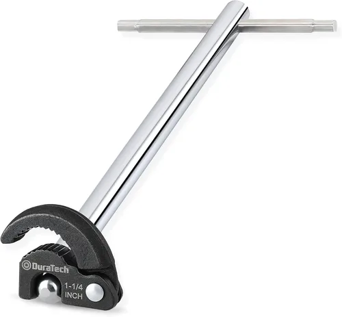 Vista 8 de DURATECH Llave telescópica para lavabo, llave de fregadero, mandíbula ajustable de capacidad de 3/8'' a 1-1/4'' con mango extensible de 10" a 17