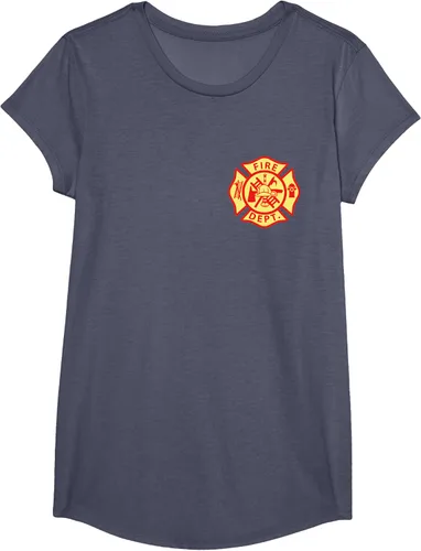 Vista 12 de Camiseta con logotipo de bomberos con símbolo de bombero, Negro