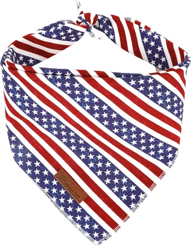 Vista 8 de Bandana de verano para mascotas - Bufanda triangular de rejilla de algodón cómoda para cachorros, pañuelo lavable para perros o gatos, niños