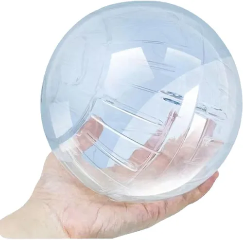 Vista 11 de Pelota de ejercicio de hámster silenciosa Bola de hámster transparente para ratas enanas, relieve del aburrimiento y aumenta la actividad