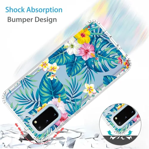 Vista 7 de Funda para Galaxy S20 5G de 6.2 pulgadas (no compatible con S20 FE), para Samsung S20 Clear Case, TPU 360 cuerpo completo a prueba de golpes híbrido