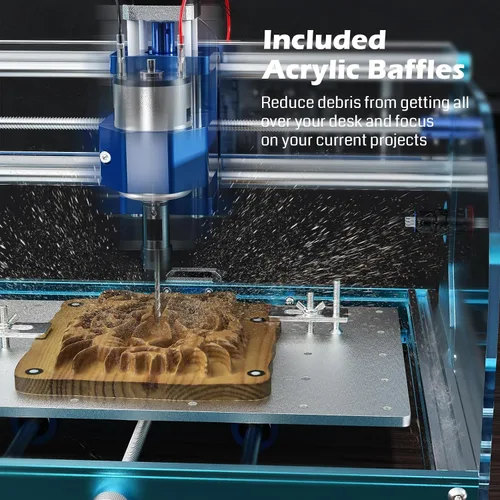 Vista 5 de SainSmart Genmitsu - máquina enrutadora CNC 3018-PROVer con control fuera de línea GRBL, interruptores de límites & parada de emergencia, área