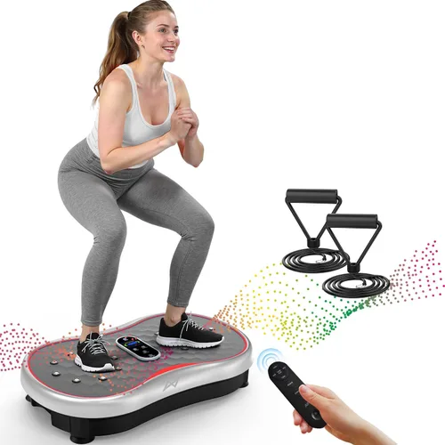 Vista 15 de AXV Vibration Plate Exercise Machine Fitness Platform Body Vibrating Board ARK.ROSA