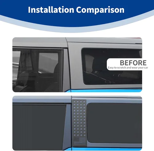 Vista 6 de Cubierta para panel de poste de pilar Bronco B, calcomanía de bandera estadounidense para Ford Bronco 2021 hasta 2 puertas, accesorios exteriores