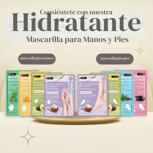 Vista 6 de Original Derma Beauty - Máscara de pies de 12 pares de hidratación intensa, aceite de aguacate, juego de mascarillas hidratantes para pies 12PK