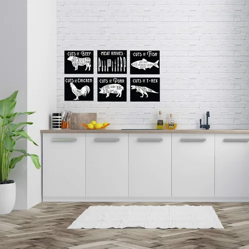 Vista 9 de Ritzy Rose Juego de pósteres de cocina para cocina casera (8 x 10 pulgadas), decoraciones para cocina moderna impresos en Estados Unidos sin marco