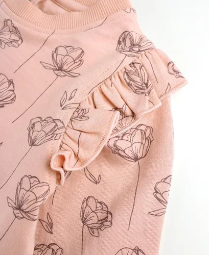 Vista 5 de RuffleButts Conjunto deportivo para bebéniña pequeña