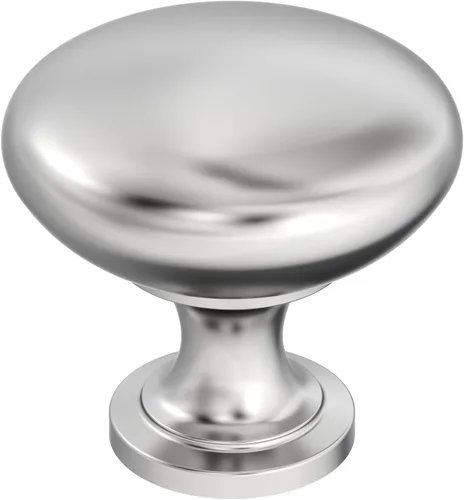 Vista 12 de Amerock Perilla redonda Edona de plata antigua de 1-1/4" para gabinete