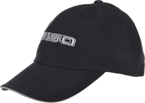 Vista 3 de Gorra F150 ajustable de tela negra sólida para hombre