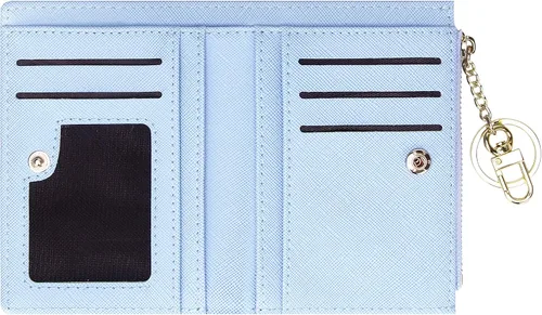 Vista 3 de FEITH & FELLY - Pequeña billetera plegable para mujer con monedero con cremallera y tarjetero