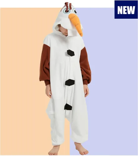 Vista 2 de SWEETXIN Pijama unisex para adultos y niños, para Halloween, Navidad, ropa de dormir, traje de cosplay para mujeres y hombres