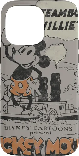 Vista 21 de Funda para iPhone 16 Disney 100 Mickey Mouse Steamboat Willie Sound Cartoon D100