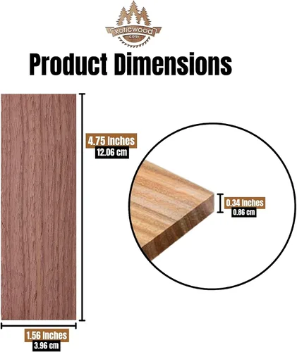 Vista 18 de IECAP LLC Paneles de madera a espejo de madera de palo negro africano para mango de cuchillo – Materiales para mango de cuchillo – Escalas