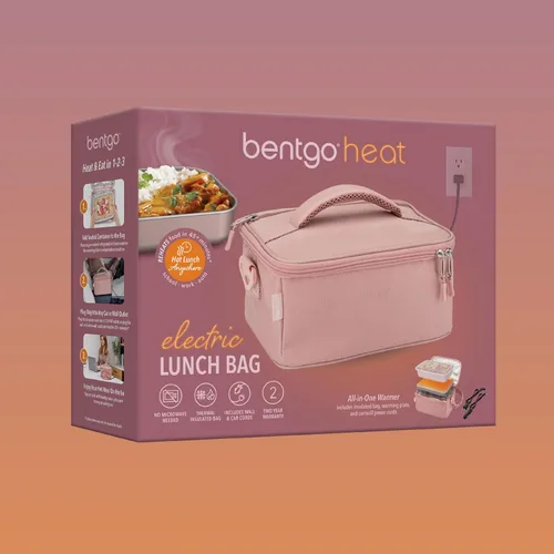 Vista 8 de Bentgo Heat - Bolsa de Almuerzo Eléctrica y Calentador de Alimentos para Recalentar Comidas en el Coche, en el Trabajo y Más - Caja de Almuerzo