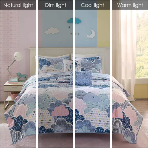 Vista 2 de Intelligent Design Juego de Edredón Reversible de Algodón para Niños - Diversión Vibrante, Estampado Juguetón, Ropa de Cama para Niños de Todas