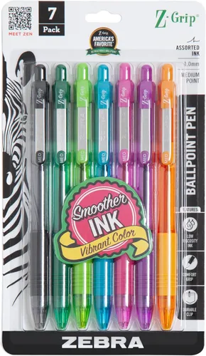 Vista 6 de Bolígrafo Zebra Pen Z-Grip retráctil, punta media, 1.0 mm, varios colores - 5