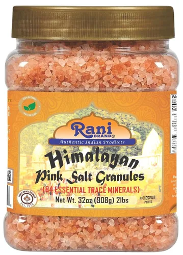 Vista 18 de Rani Himalayan Pink Salt Granules 5 in 1 Flavors (Mint, Smokey Garlic, Italian, Pepper, Peri Peri) PET Jar ~ All Natural Vegan Gluten Friendly