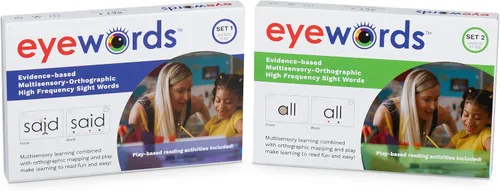 Vista 2 de Paquete de tarjetas de enseñanza de alta frecuencia ortográficas multisensoriales, juegos 1 y 2