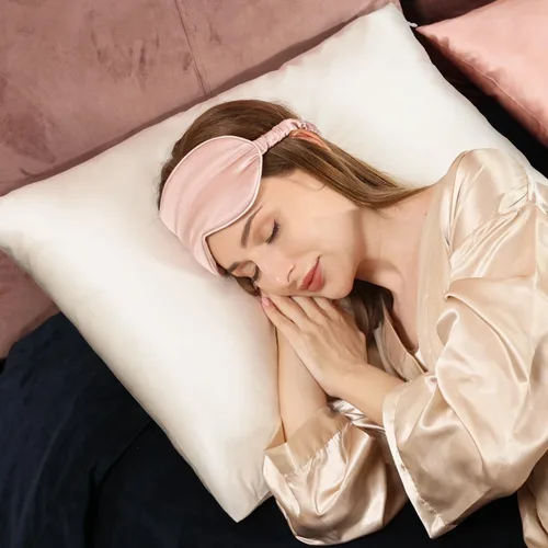 Vista 6 de Adubor Funda de almohada 100% de seda, fundas de almohada de seda de morera, 23 fibras de grado Momme 6A, funda de almohada de seda para la salud